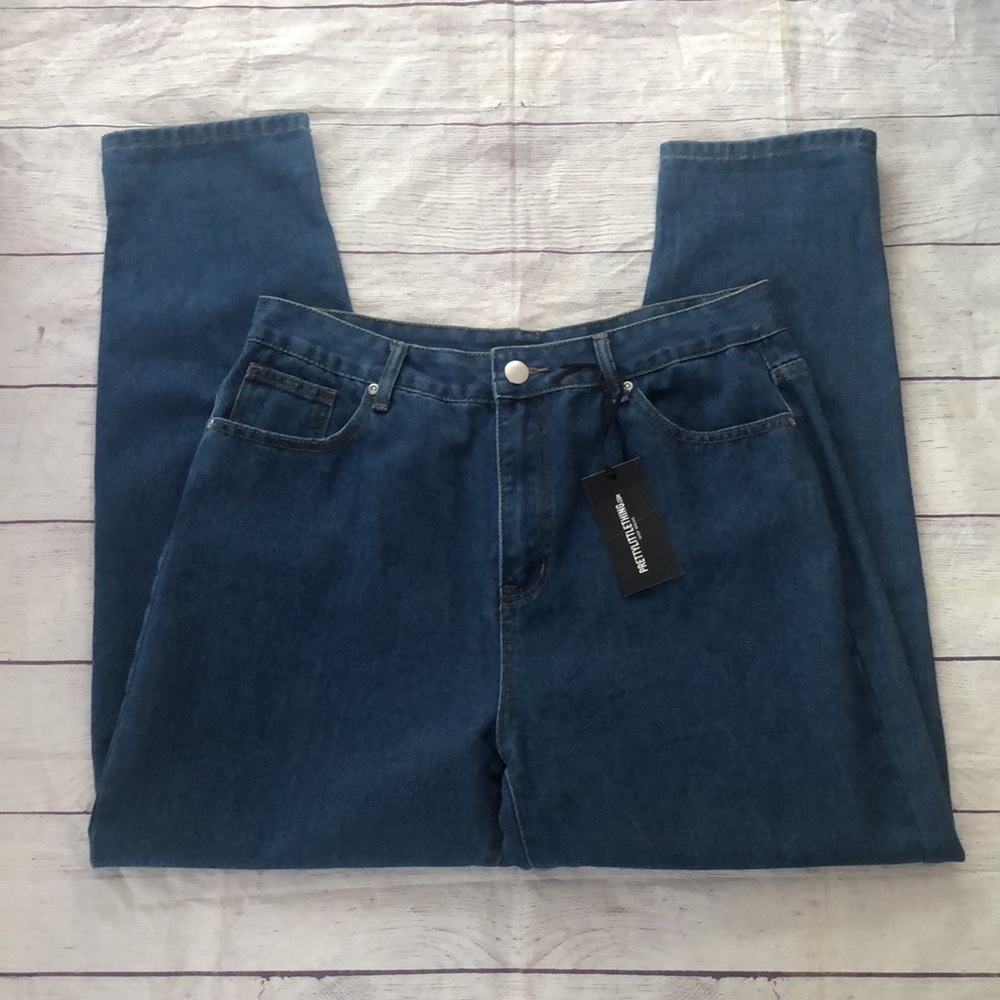 Pretty little thing basic dad jeans woman’s size 10 new with tags